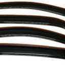 4pcs Sun Rain Vent Wind Deflector Guard Window Visors Left Driver Side in Channel Mount Style Acrylic Dark Smoke for Chevy for Equinox 2010-2017 4pc IWVSVRGFF2CE
