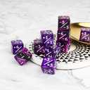 48 PCS Magic Counter Dice Plus 1 MTG Counters Dice Set Marble Life Buff Tokens D6 Dice Compatible with Magic The Gathering, TCG, Card Gaming Accessories, Purple
