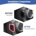 For Jeep JL Dash Side Air AC Vent Trim Cover for Jeep Wrangler JL JLU Gladiator JT 2018-2023 Pink Interior Accessories 2pcs