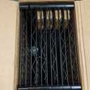 6 Tier Storage Shelves with Wheels, 2100lbs Capacity Heavy Duty Shelving Units, 14x36x75inch Adjustable Metal Shelf Wire Shelving Rack for Garage, Kitchen, Office, Black