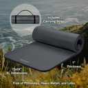 Retrospec Solana Yoga Mat 1" Thick w/Nylon Strap for Men & Women - Non Slip Exercise Mat for Home Yoga, Pilates, Stretching, Floor & Fitness Workouts