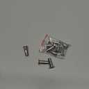 uxcell M5 Multi-Grip Rivet Nuts, 10pcs Pre-Bulbed Shank Flat Head Threaded Insert Nut 304 Stainless Steel Plus Nuts for Construction Industrial
