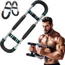 Twister Arm Trainer,60-150lb Adjustable Chest Workout Equipment, Twister Arm Trainer,Portable Power Twister Bar,Detachable Design Fitness Anywhere,Suitable for Camping, Home, Office, Gym, Blue 