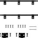Mud Flap Hangers for Semi Trucks, Length: 30.25", 0.640" Bar Type Square Steel - 1 Pair of Heavy Duty Semi Truck Mud Flap Hangers, All Hardware Included