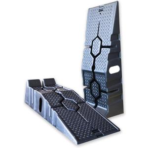 X-Haibei Pair Car Vehicle Ramps for Oil Changes or Home Garage Maintenance, 5500lb Load Rating Pair, Lifts Vehicles 6.3" HighTruck Service Ramps, Trailer Park