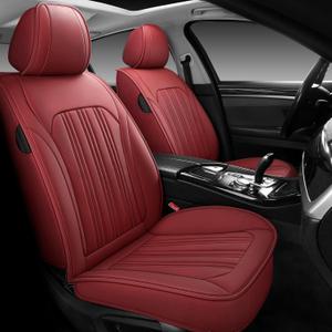 Car Seat Cover, Seat Covers for Cars, Luxury Faux Leather Waterproof Seat Covers, Car Seat Protector Accessories Universal Fit Most Vehicles  Front Pair