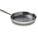 T-fal HybridMesh Tri-Ply Stainless Steel Fry Pan 12 Inch, Induction Oven Safe 500F, Metal Utensil Safe, Ideal For Searing, Cookware, Dishwasher Safe Pots and Pans, Needs Pre-Heating, Silver/Black