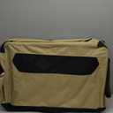 Amazon Basics 2-Door Portable Soft-Sided Folding Soft Dog Travel Crate Kennel, Medium (M 30" x 21" x 21"), Tan