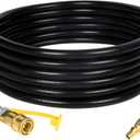 GASPRO 12ft RV Propane Quick Connect Hose - Low Pressure Extension Hose with 1/4" Disconnect Fittings - Ideal for Gas Grills, Griddles, Stoves, Fire Pits