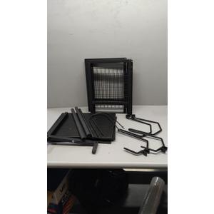 Furniture For Indoor Use, Black, 3 Tiers, Metal/Wood, (No Brand, No Size)