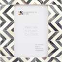 Handicrafts Home 4x6 Picture Frames Photo Frame Chevron Herringbone Vintage Wooden (Grey)