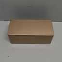 Metal Cash Box Money Holder Money Box for Cash Single Row Currency Tray Money Storage Box with Lid Cash Organizer Money Saving Organizer Money Gift Box Organizer Gold, 7.28 x 3.35 x 2.76 Inch