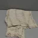 Alynsehom Macrame Table Runner Cream Beige Boho Table Runners with Tassels Hand Woven Cotton Table Runner Rustic Farmhouse Table Runners for Bohemian Kitchen Dining Table(12x48in)