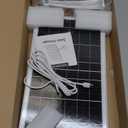 13W Solar Panel for Outdoor Security Cameras, USB-C, Micro USB & 5.5x2.1mm DC Output, 360 Mount, IP66 Waterproof, 7.2FT Cable, Compatible with 5V Battery Powered Cameras