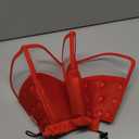 Kuoser Medium Dog Cone Collar After Surgery, Soft Cone for Dogs to Stop Licking, Breathable Pet Recovery Collar Comfy Elizabethan Collars, Adjustable Protective Dog Cones for Medium Dogs, Red M (M (Neck: 11" - 14.1"))