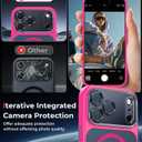 Magnetic for iPhone 17 Pro Max Case with Integrated Camera Protection, [Seamless Work with Magsafe] [Military Grade Shockproof] [Covered Camera Control Button] for iPhone 17 Pro Max 6.9'', Hot Pink