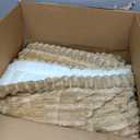 hyha Couch Covers for Dogs Washable, Non Slip Plush Dog Sofa Protectors, Fuzzy Pet Couch Covers for 3 Cushion Sofa Pet Friendly (Camel, 27.6" x 70.9")