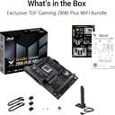 ASUS TUF Gaming Z890-PLUS WiFi Z890 LGA 1851 ATX Motherboard, Intel Core Ultra Series 2 Ready, Advanced AI PC-Ready, 16+1+2+1 Stages, DDR5, PCIe 5.0, Thunderbolt 4 Type-C, 4X M.2, Wi-Fi 7, 2.5Gb