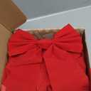 12pcs Christmas Red Velvet Bows, 13" Long by 9" Wide Decorative Christmas Bows for Wreath Garland Tree Decor, Indoor Outdoor Holiday Decorations