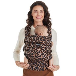 Momcozy Baby Carrier - Ergonomic, Cozy and Lightweight Carrier for 7-45lbs, Effortless to Put On, Ideal for Hands-Free Parenting, Enhanced Lumbar Support, Purehug for Infant to Toddler, Leopard