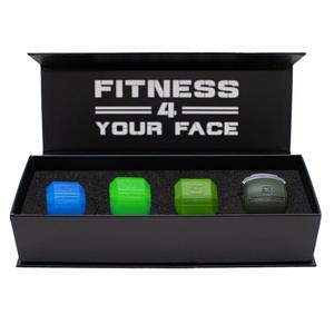 Jawzrsize Athletic Bundle Jaw Enhancer - Jaw, Face, and Neck Exerciser, Helps Reduce Stress and Cravings - Facial Exercise (Pop N Go & Custom Fit (Beg., Adv., & Elite)  Jawzrsize Athletic Bundle Jaw Enhancer - Jaw, Face, and Neck Exerciser, Helps Reduce Stress and Cravings - Facial Exercise (Pop N Go & Custom Fit (Beg., Adv., & Elite)
