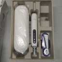 Oral-B iO Series 5 Rechargeable Electric Toothbrush with Visible Pressure Sensor to Protect Gums, 2 Minute Timer, 5 Cleaning Settings, 1 Replacement Toothbrush Heads, and Travel Case, White