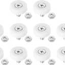 PATIKIL 22mm Drawer Rollers, 10 Pack Plastic Drawer Pulley Replacement Wheels Bearing Small Pulley with Nuts