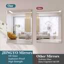 Frameless Bathroom Mirror for Wall, 24"x30" Beveled Bathroom Vanity Mirror, Modern Rectangle Bathroom Mirrors for Bedroom, Entryway, Living Room, Hangs Horizontally or Vertically