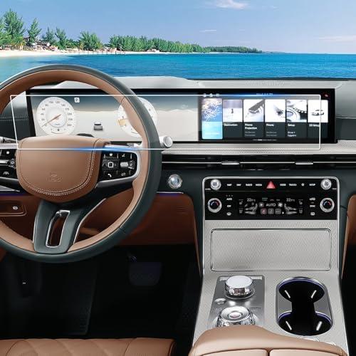 2025 GV80 Screen Protector for Genesis (Standard/AWD/Select/Advanced/Prestige) 27-inch Infotainment-Instrument Display, 2025 GV80 G80 2.5T/3.5T Accessories High Clarity Protective Film 27"