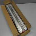 16 inch Drawer Slides 4 Pairs (8pcs) 3 fold Full Extension Side Mount Cabinet Drawer Glides 16" Silver Cabinet Rails for Dresser, Cabinet, Kitchen,Trash Can, Wardrobe 100 LB Capacity