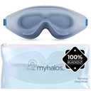 MyHalos® Sleep Mask – 3D Blackout Eye Mask for Women & Men, Side Sleepers, Zero Pressure Memory Foam Eyelash Friendly, Breathable,Award-Winning Sleep Aid for Travel (Light Blue, 1 Count (Pack of 1))