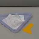 Sotfamily Plastic Shower Caddy Corner (For 90° Only), 2 Pack Adhesive Corner Shower Shelves for Bathroom Organizers and Storage, Crystal