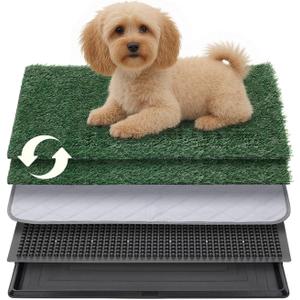 Dog Grass Pad with Tray, 16"x20" Grass Pad fo Dogs Potty