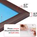 16x20 Picture Frame for Wall Display, 16x20 Brown Picture Frame with HD Plexiglas, 16 x 20 Poster Frame 1 Pack, Display Frame for Vertical or Horizontal, Classic Collection