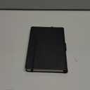 Lemome Ruled Notebook/Journal - Lined Journal for Writing, 5.75'' x 8.4'' Notebook Journal, 146 pages Faux Leather Notebook with Thick Paper, Waterproof Hardcover, Elastic Closure (black)