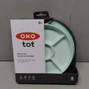 OXO Tot Stick and Stay Suction Divided Plate - Opal (1 Count (Pack of 1))