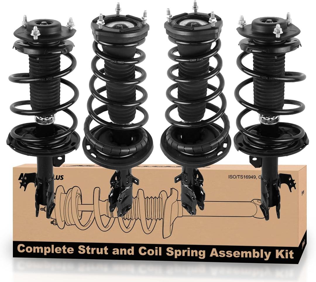 MOSTPLUS Complete Strut Assembly & Shock Absorber Compatible for 2012-2017 Toyota Camry, Front and Rear, Coil Spring 4PCS