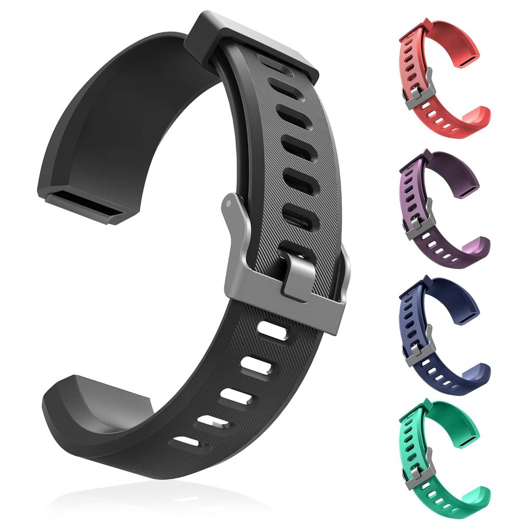 Reluen 5 Pcs Fitness Tracker Id115plus Hr Replacement Band - Wrist Band Fitness Watch Bands Replacement - Bands Smart Watch Bands Replacement Wristband
