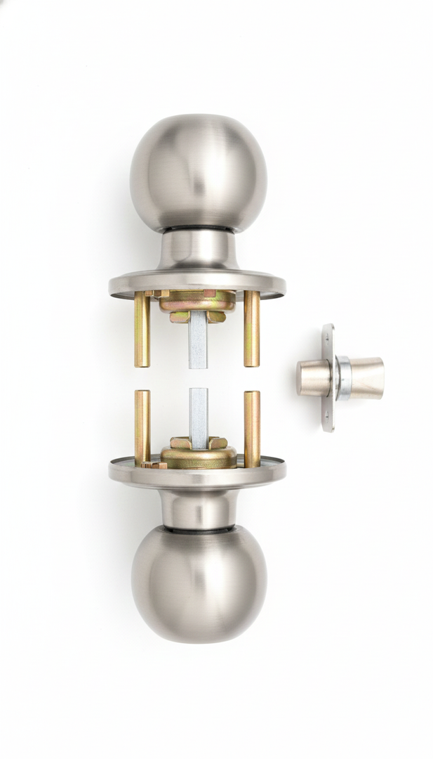 Copper Creek BK2030SS Privacy Ball Knob, 1 Pack, Silver