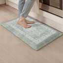 KIMODE Anti Fatigue Kitchen Mats for Floor 20"x32", 3/5 inch Thick Cushioned Kitchen Floor Mats, Grey Boho Oriental Kitchen Rug, Comfort Ergonomic Standing Desk Mat for Sink Laundry Office (1'8" x 2'8" (Rectangular))
