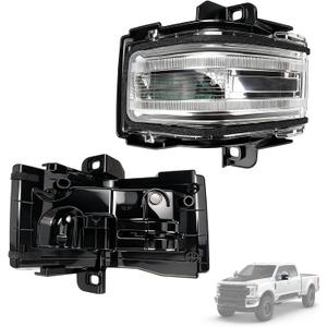 Driver Left Side Door Towing Mirror Turn Signal Light Lamp Indicator Compatible with Ford F-150 F-250 F-350 F-450 F-550 2015-2024 Replaces FL34-13B382-CA