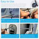 2 x Nylon Universal Cable Tie Buckles - Multi-functional T Rivet Zip Ties, Automotive Zipper Clips for Car Daily Repair, Fender Liner, Bumper Retainer, Door Panel Fastener (50Pcs)