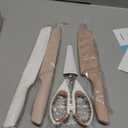 Astercook Knife Set, 4Pieces Kitchen Knives Set with Healthy Anti-Rust Coating, Dishwasher Safe, Stainless Steel Chef Knife Sets with 6 Blade Guards, Perfect Holiday Gifts for Kitchen