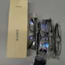 Gaoye 1.5 Professional Reading Glasses for All Day - Computer Readers with Blue Light Protection - B1-5 Pack Light Black