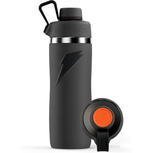 Gatorade 'Overtime' 22oz Stainless Steel Water Bottle, Twist Cap, Grey