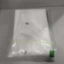 N&Y HOME Fabric Shower Curtain Liner 60 x 78 inch Long Stall Size, Hotel Quality, Washable, Water Repellent, White Bathroom Curtains with Grommets, 60x78