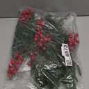 AFPV Christmas Decorations for Home Indoor Artificial Evergreen Pine Branches with Red Berry Stems for Christmas Trees, Plants Decor & Navidad Decoracin (Red Berry Set)