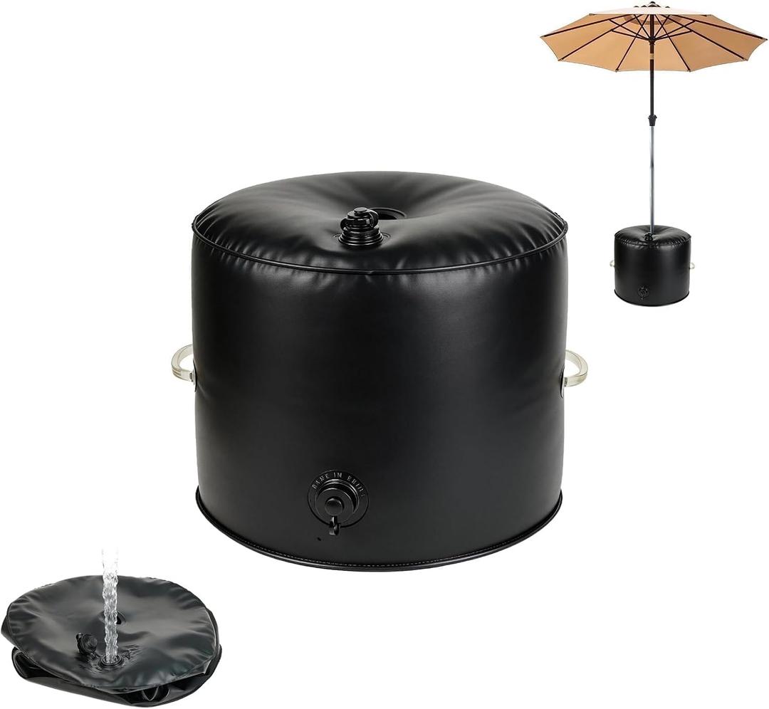 110 LBS Patio Umbrella Base Weight Bag, Heavy Duty Water Filled Umbrella Weights, Weatherproof Foldable Base Weight for Outdoor Market Umbrella, Cantilever & Offset Bases, Fits 1.5" Pole