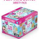 Weruva B.F.F. Play - Best Feline Friend Pat Lovers, Aw Yeah!, Play Pat Buffet Variety Pack, 2.8oz Can (Pack of 18)