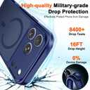 TZGZT Magnetic Case for iPhone 17 Pro Max, Compatible with MagSafe, Military Grade Drop Protection, Translucent Matte, Anti-Fingerprint, Fits All Screen Protectors, Phone Accessories, Deep Blue